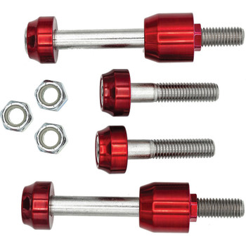 Santoro Fabworx Way Kool Shock Mounts for 2009-2017 Harley Dyna - Red