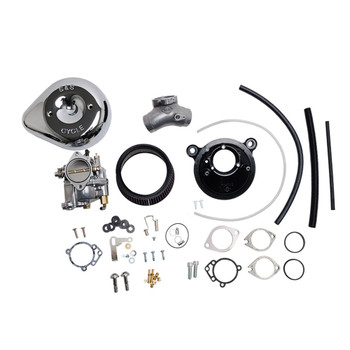 S&S Super E Carburetor & Stealth Air Cleaner Kit for 2006 Harley Big Twin - Chrome