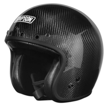 Simpson 3/4" Chopper Helmet - Carbon Fiber 