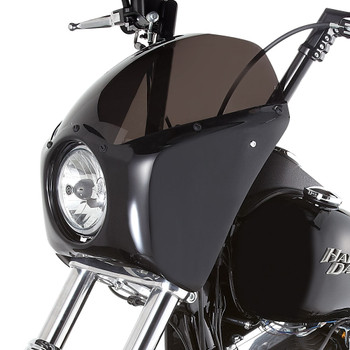 Burly Brand Black Outlaw Club Bike Sport Fairing Windshield Harley 35 39 41  49mm