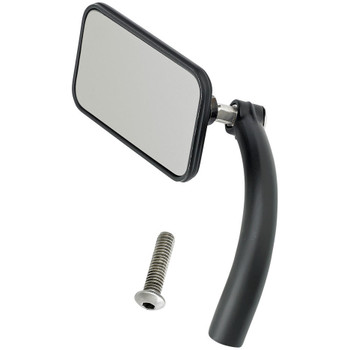 Biltwell Utility Mirror Rectangle Perch Mount - Black