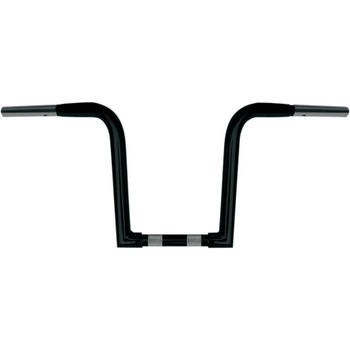 Wild 1 Chubby 1-1/4" Outlaw'z Ape Hanger Handlebars for Harley - 10" Black