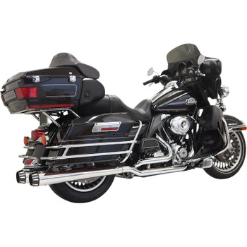 Bassani True-Dual Down Under Exhaust System for 2009-2016 Harley Touring - Chrome