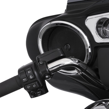 Ciro Chrome Front Speaker Accents for 2014-2017 Harley Touring