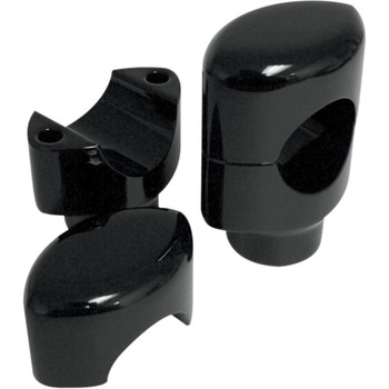 Drag Specialties 1-1/2" Big Buffalo Black 1-1/2" Tall Risers