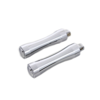 V-Twin Chrome Contour End Foot Pegs for Harley