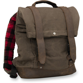 Burly Roll Top Backpack - Dark Oak