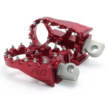 Flo Motorsports Moto Style Foot Pegs for Harley - Red