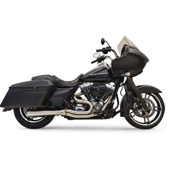 Bassani Short Road Rage III Stainless 2-Into-1 Exhaust System for 2007-2016 Harley Touring