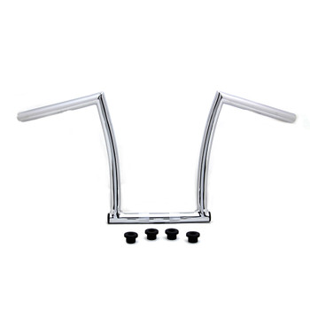 V-Twin 1" Chrome 13" Chizeled Z-Bars Handlebars