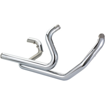 S&S Power Tune Dual Headers Exhaust for 2017-2022 Harley Touring - Chrome