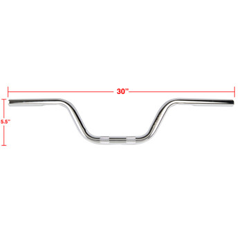 Thrashin Supply High Bend Bars 1" Handlebars - Chrome Thrashin Supply High Bend Bars 1" Handlebars - Chrome