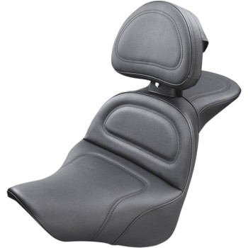 Mustang Black Diamond Wide Tripper Solo Seat with Backrest for