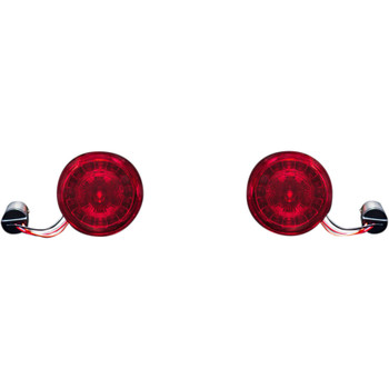 Custom Dynamics Probeam Red LED Turn Signals with Red Lens for Harley Custom Dynamics Probeam Red LED Turn Signals with Red Lens for Harley