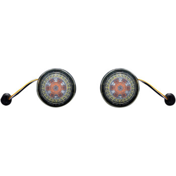 Custom Dynamics Probeam Amber/White Dynamic Ringz with Smoked Lens for Harley Custom Dynamics Probeam Amber/White Dynamic Ringz with Smoked Lens for Harley