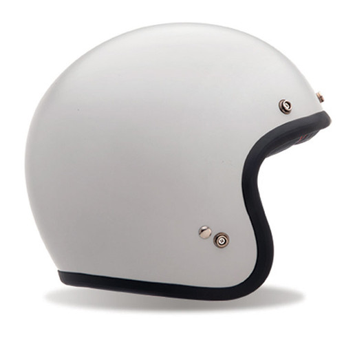 Bell Custom 500 Vintage White Motorcycle Helmet - Get Lowered Cycles