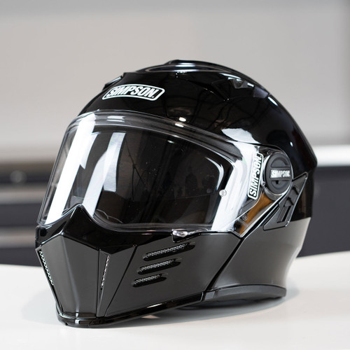 Simpson Helmets - Gloss Black Mod Bandit Helmet - Get Lowered Cycles