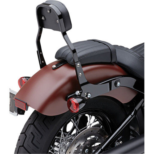 Cobra 11" Detachable Backrest Sissy Bar Kit for 2006-2017 Harley Dyna - Black