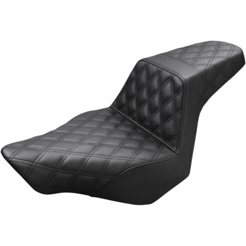 Saddlemen Step Up Full LS Seat for 2013-2017 Harley Breakout - Black