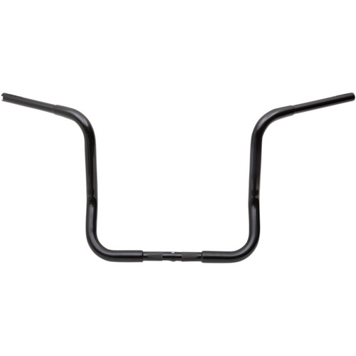 Fat Baggers 1-1/4" EZ Install Round Top 14" Handlebars for 1986-2019 Harley Touring - Black