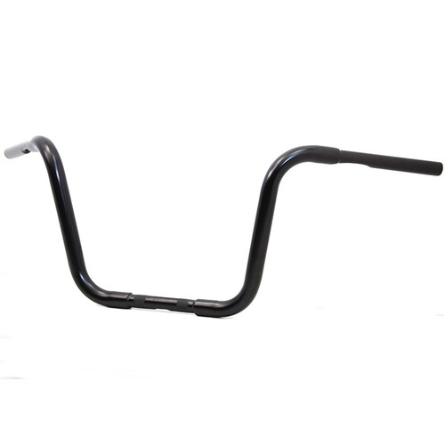 V-Twin 1-1/4" Buffalo 12" Ape Hanger Handlebars for Harley - Black