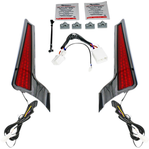 Custom Dynamics Fascia LED Panels for 2006-2009 Harley Street Glide - Chrome