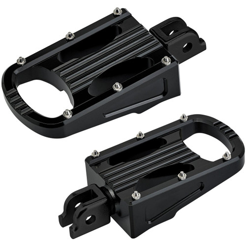 Biltwell Punisher XL Rider Foot Pegs for 2018-2020 Harley Softail - Black