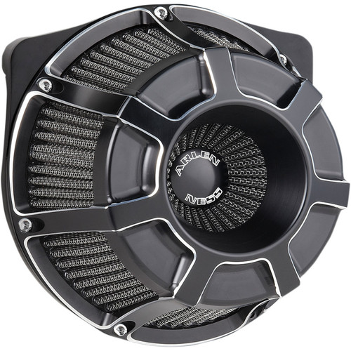 Arlen Ness Bevelled Inverted Air Cleaner for 2017-2023 Harley M8 - Black
