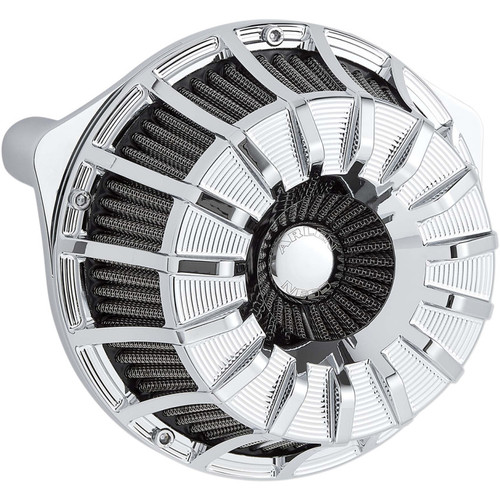 Arlen Ness 15-Spoke Inverted Air Cleaner for 2017-2023 Harley M8 - Chrome