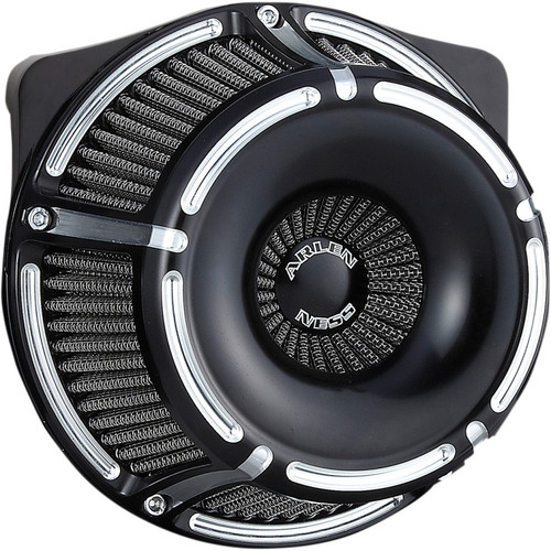 Arlen Ness Slot Track Inverted Air Cleaner for Harley Twin Cam Electronic Throttle - Black