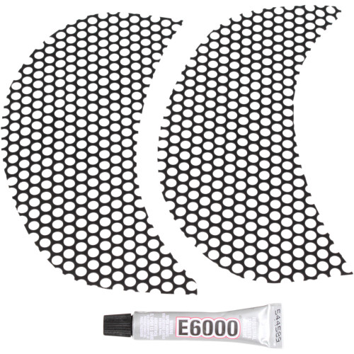 Klock Werks Round Fairing Vent Screen for 2015-2023 Harley Road Glide - Black