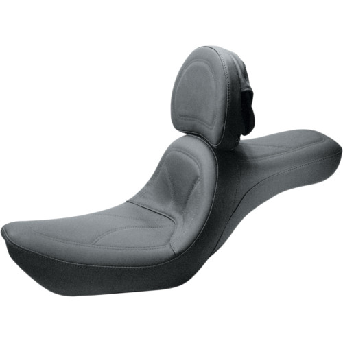 Saddlemen King Seat with Backrest for 1996-2003 Harley Dyna Wide Glide FXDWG