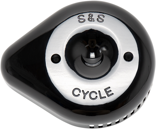 S&S Stealth Air Cleaner Cover - Gloss Black Slasher Teardrop
