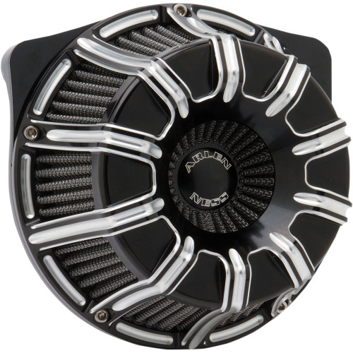 トゥーン・ヂェミナイエルフ　ARS10+ Arlen Ness 10-Gauge Inverted Air Cleaner for 1999-2017 Harley Twin