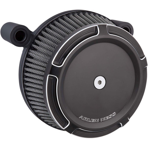 Arlen Ness Big Sucker Air Cleaner Kit w/ Synthetic Filter for 1999-2001 Harley FLHTI/ FLHRI - Beveled Black