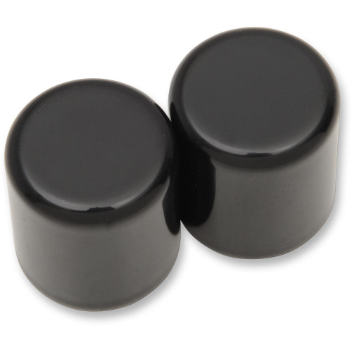 Drag Specialties Large Gloss Black Magnetic Docking Point Covers - Repl. OEM#48223-10