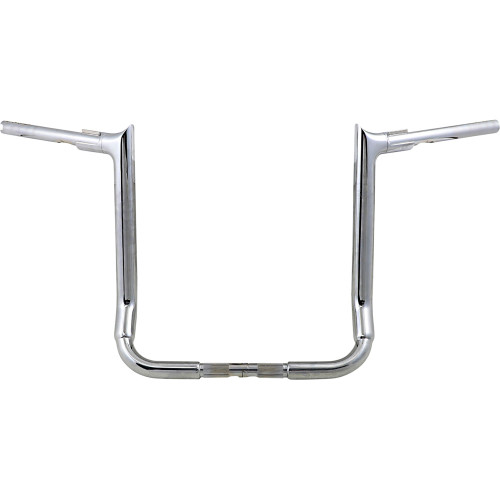 Fat Baggers 1-1/2" EZ Install Pointed Top 16" Handlebars for 2014-2020 Harley Touring - Chrome