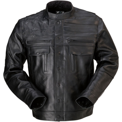 Z1R Deagle Black Leather Jacket - Get Lowered Cycles