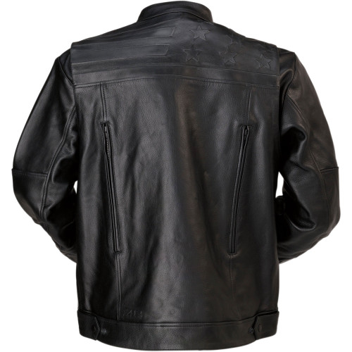 Z1R Deagle Black Leather Jacket - Get Lowered Cycles