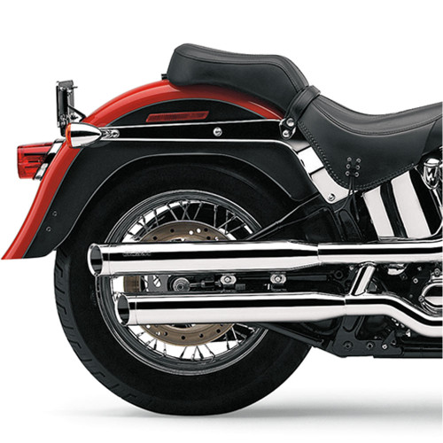 Cobra 3" Slip-On Mufflers for 2000-2006 Harley Softail FXST Models - Chrome