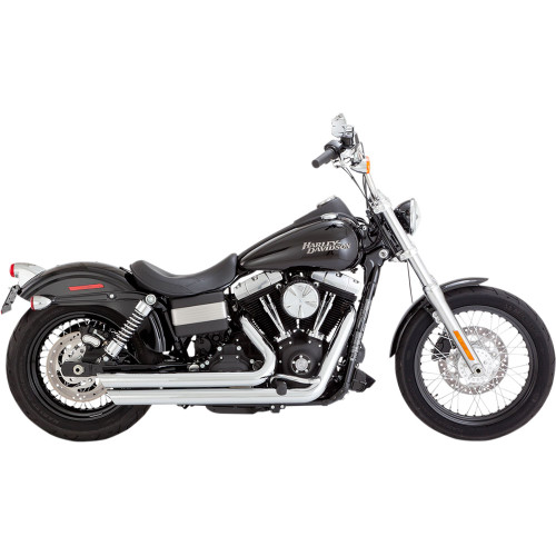 Vance & Hines Chrome Big Shots Staggered PCX Exhaust for 2006-2011