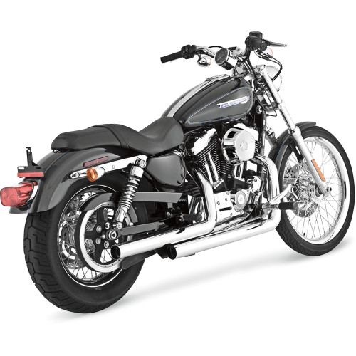 Vance & Hines Straightshots Exhaust for 2004-2013 Harley Sportster - Chrome