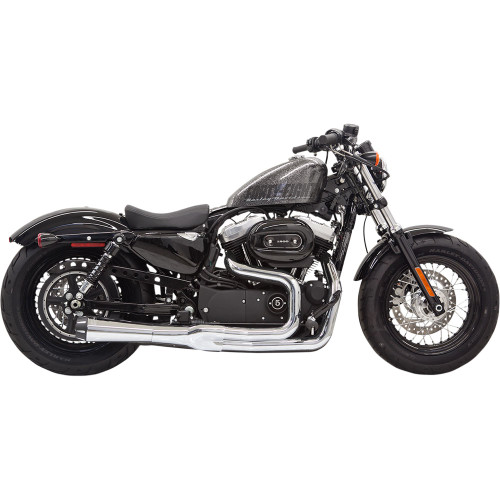 Bassani Road Rage 2 Mega Power 2-1 Exhaust for 2014-2022 Harley Sportster - Chrome