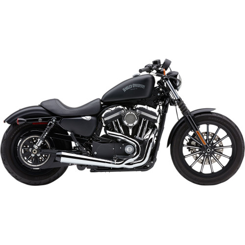 Cobra El Diablo 2-Into-1 Exhaust for 2007-2013 Harley Sportster - Chrome