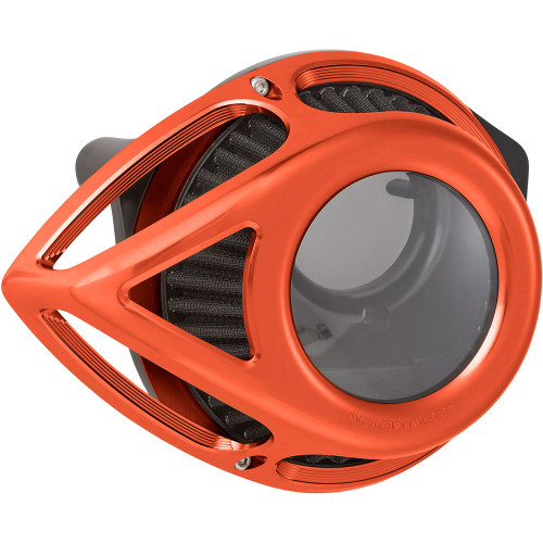 Arlen Ness Clear Tear Series Air Cleaner for 2017-2023 Harley M8 - Orange