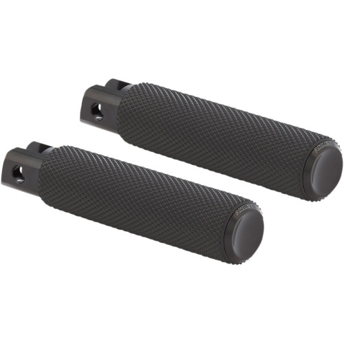 Arlen Ness Knurled Fusion Foot Pegs for Harley - Black - 07