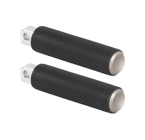 Arlen Ness Knurled Fusion Foot Pegs for Harley - Titanium