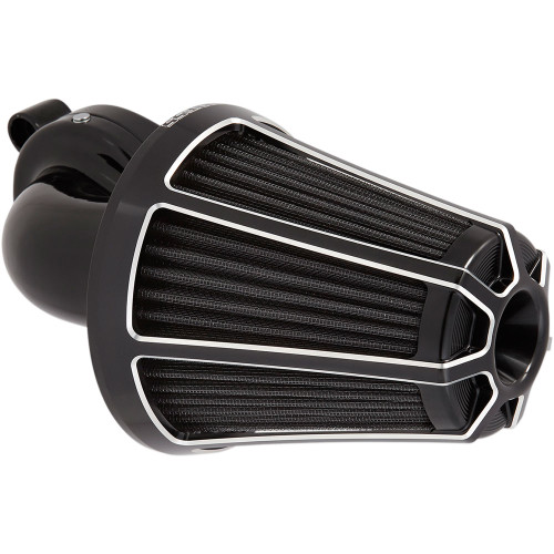 Arlen Ness Beveled Monster Sucker Air Cleaner for 2008-2016 Harley Twin Cam Electronic Throttle - Black