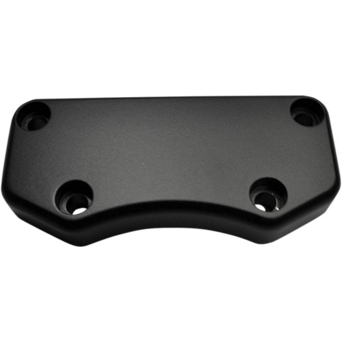 Drag Specialties Smooth Buffalo Handlebar Top Clamp for Harley - Flat Black