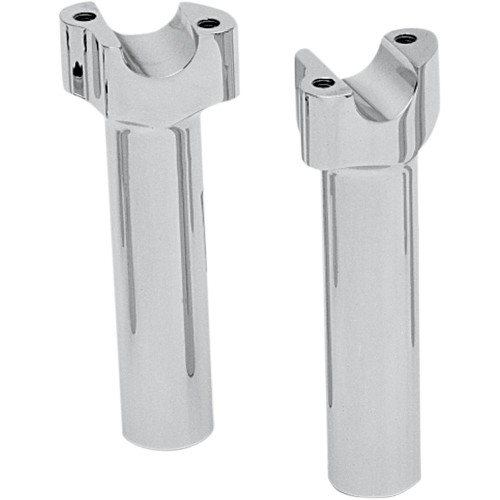 Drag Specialties 6" Straight Buffalo Handlebar Risers - Chrome